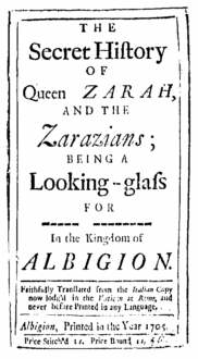 Queen Zarah, 1705