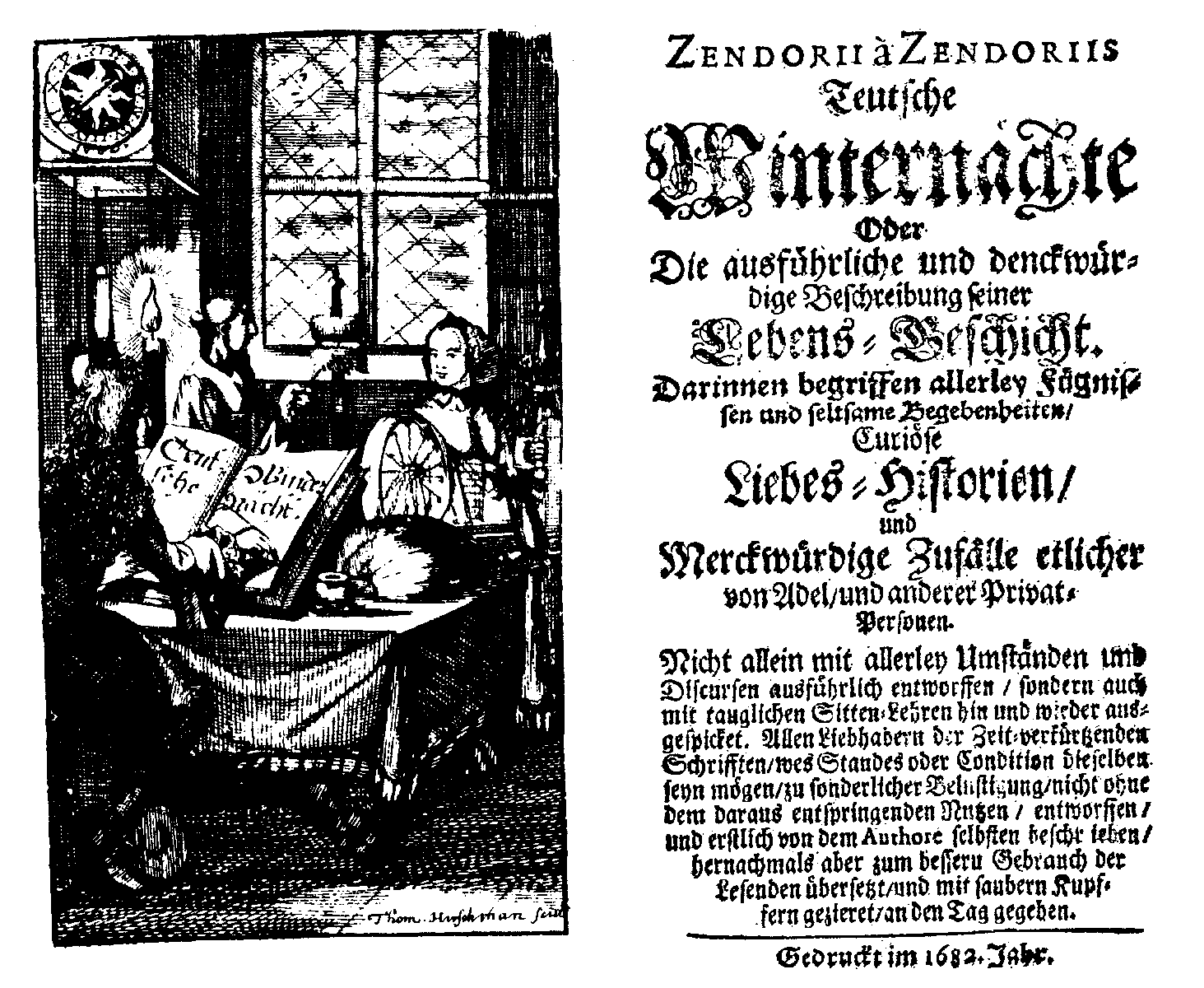 [Johann Beer,] Zendorii à Zendoriis Teutsche Winternächte (1683).
