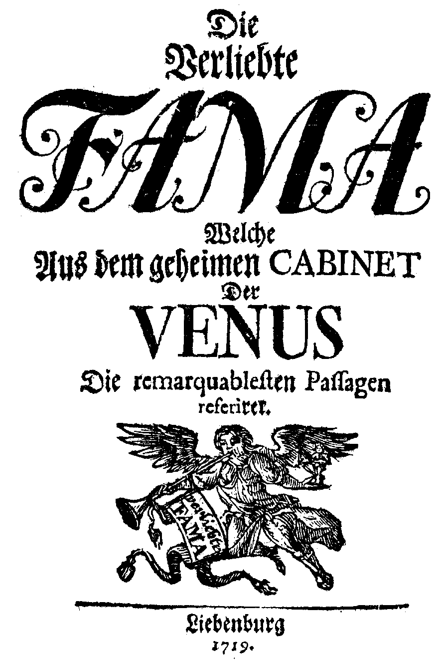 Die verliebte Fama (Liebenburg, 1719).